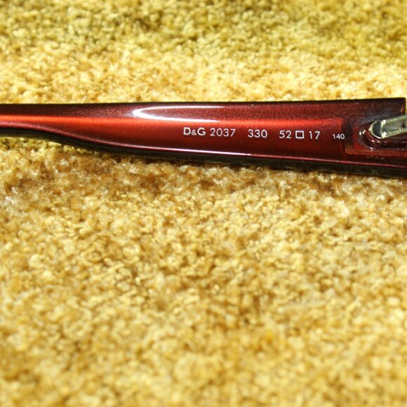 Dolce & Gabbana DG 2037 330 Black Sunglasses 52 17 [] 140 - FRAMES ONLY - Picture 4 of 7